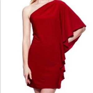 Allen Schwartz Prive- 1 shoulder BLUE  dress. L